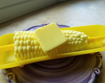 Food Soap - Corn on the Cob Barbecue Soap - Novelty Soap - Barbecue - Fathers Day - Food Soap - Novelty Soap - Vegan - Veggie