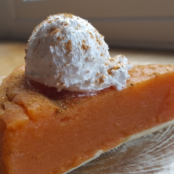 Thanksgiving Sweet Potato Pie Soap - Pie Soap - Dessert Soap - Bakery - Novelty Soap - Food Soap - Fake Food - Vegan Soap - Baker's Gift