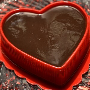 Chocolate Fudge Heart Soap Valentine Mothers Day Heart Soap Chocolate Fudge Dessert image 2