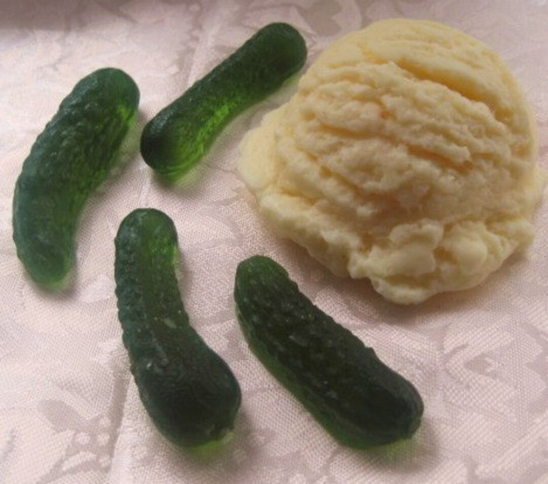 The 2 Am Craving Pickles and Ice Cream Soap Set Pickles & Ice Cream