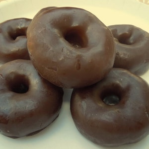 Chocolate Mini Donut Soap Set - Chocolate Soap - Food Soap - Donut Soap - Donuts - Cake Soap - Fake Food - Gift for Him - Valentines Day