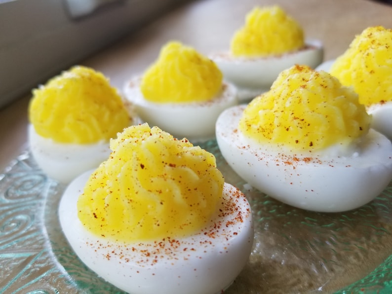 Realistic Deviled Egg Soaps Egg Soap Food Soap Foodie Etsy