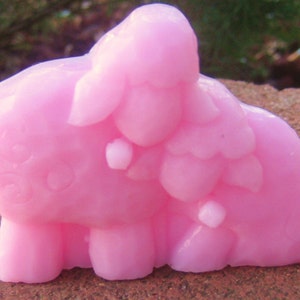 April Lamb Vegan Soap - Spring - Easter - Lamb Soap - Baby Shower Favor - Easter Baskets - Gift for mom - Children&#39;s Soap