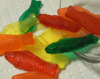 Rainbow Gummy Fish Candy Soap - Candy - Red Fish - Gummy - Holiday - Party Favor - Kids - Cherry - Vegan