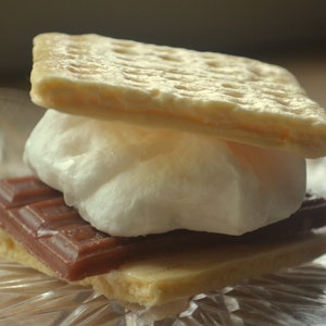 Toasty S'More Soap Smores Graham Cracker Camping Novelty Soap Marshmallow Soap Chocolate Dessert Fun Soap Kids Soap image 3