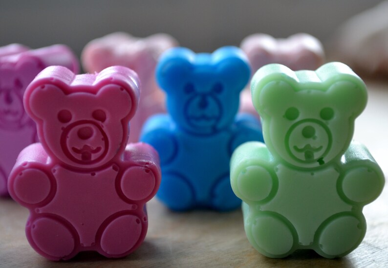 Mini Teddy Bear Soap Soap for Kids Baby Shower Favors Etsy