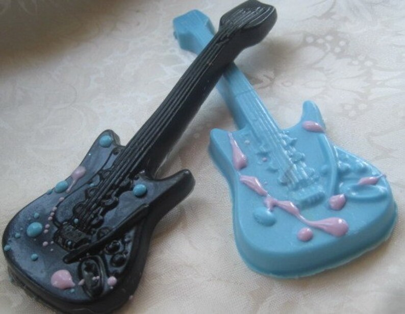 Rock and Roll Guitar Soap Party Favor Set of 10 Music Etsy