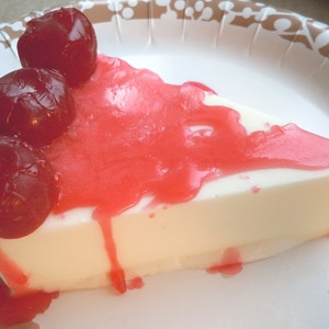 Cherry Cheesecake Soap Bakery Fake Food Food Soap Cheesecake Dessert Soap Valentines Day image 2
