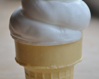 Ice Cream Soap - Frozen Custard - Summer Soft Serve Vegan Soap - Frozen Custard - soap