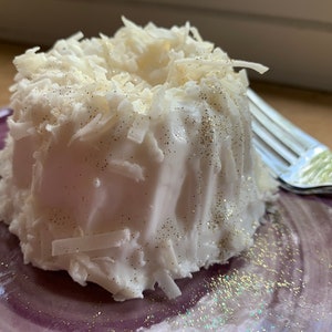 Coconut Cake Soap - Prop - Fake Food - Bakery