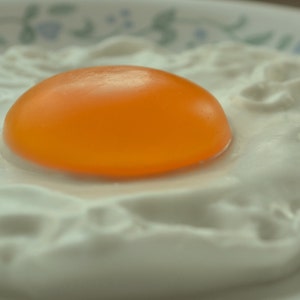 Egg Soap - On The Sunny Side Food Soap - Food Soap - Fake Food - Faux Food - Food Prop - Novelty Soap - Gift for Him - Father&#39;s Day