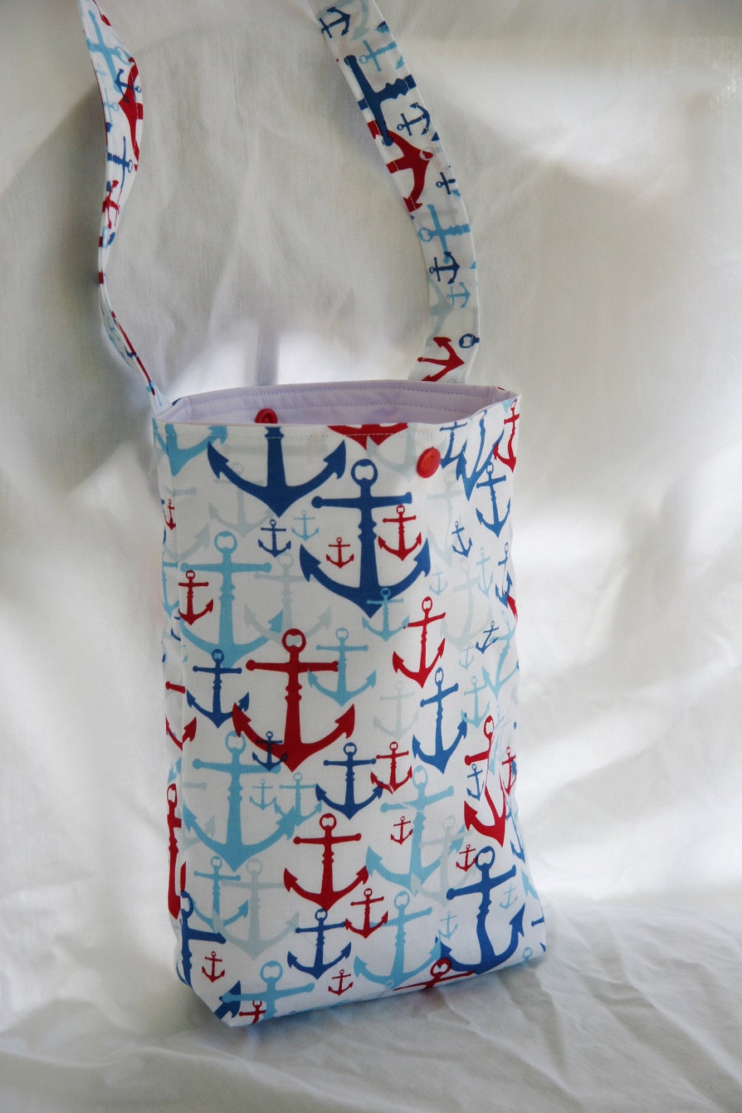 Red White Blue Anchors Reusable Car Litter Bag Washable Eco - Etsy