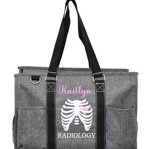 Radiology Tote/ X-ray Tech/ Graduation Gifts/ Nurse Gift/ Clinical Tote/ Student Nurse Ba