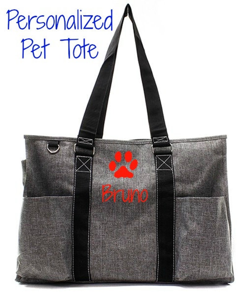 Personalized Pet Tote Dog Tote Pet Bag Personalized Dog Etsy