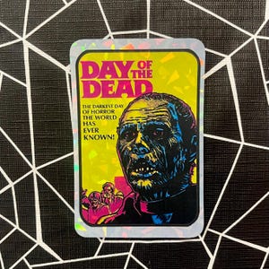 Retro Prism Prismatic Horror Vending Machine Sticker--Day of the Dead