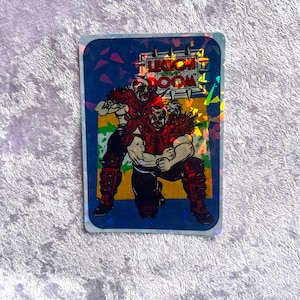 Retro Prism Prismatic Vending Machine Sticker--Legion of Doom NWO WWE WWF aew Wrestling