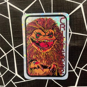 Retro Prism Prismatic Horror Vending Machine Sticker--Critters