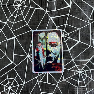 Retro Prism Prismatic Horror Vending Machine Sticker--Michael Myers, Halloween 4