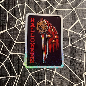 Retro Prism Prismatic Horror Vending Machine Sticker--Halloween