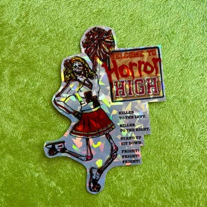 Retro Prism Prismatic Horror Vending Machine Sticker--Return to Horror High