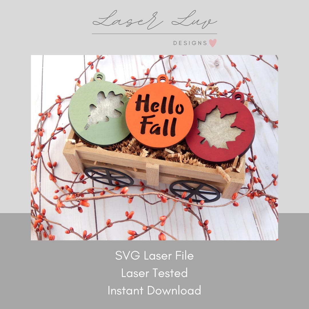 Ornament Essential Oil Diffuser SVG Autumn Laser Craft Fall Cut File - Etsy