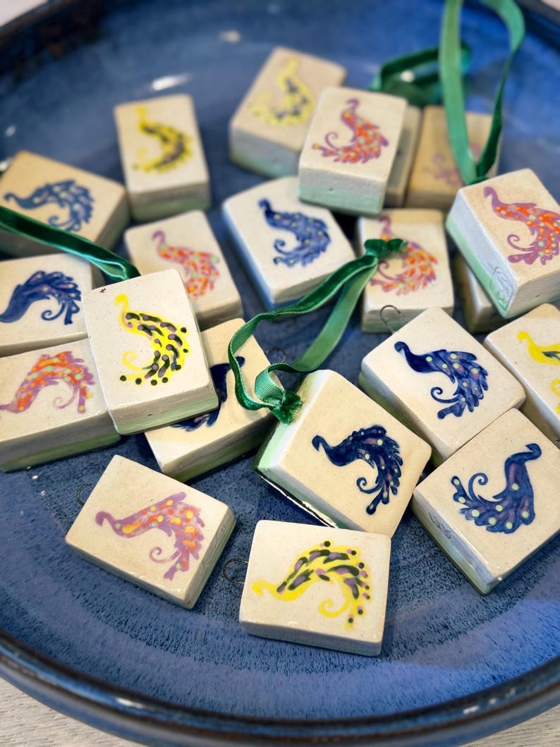 Ornement de mahjong. Carrelage Bird Bam image 3