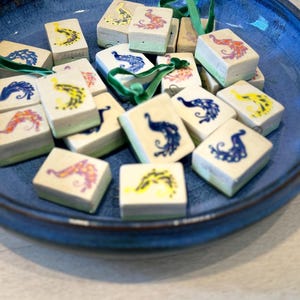 Ornement de mahjong. Carrelage Bird Bam image 5