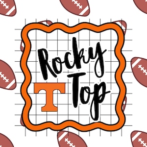 Go Vols Canvas Painting | University of Tennessee Wall Art | Orange White Border | Vols Student, Fan, Alumni Gift | 12x12 or 24x24