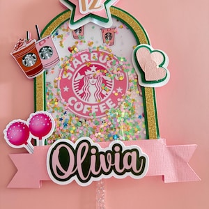 Coffee Theme Cake Topper/Coffee Party Decor/Birthday Party Decoration