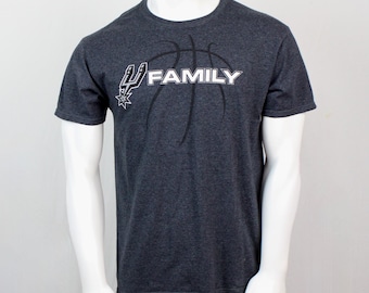 Spurs Family T Shirt San Antonio Spurs Tee Medium