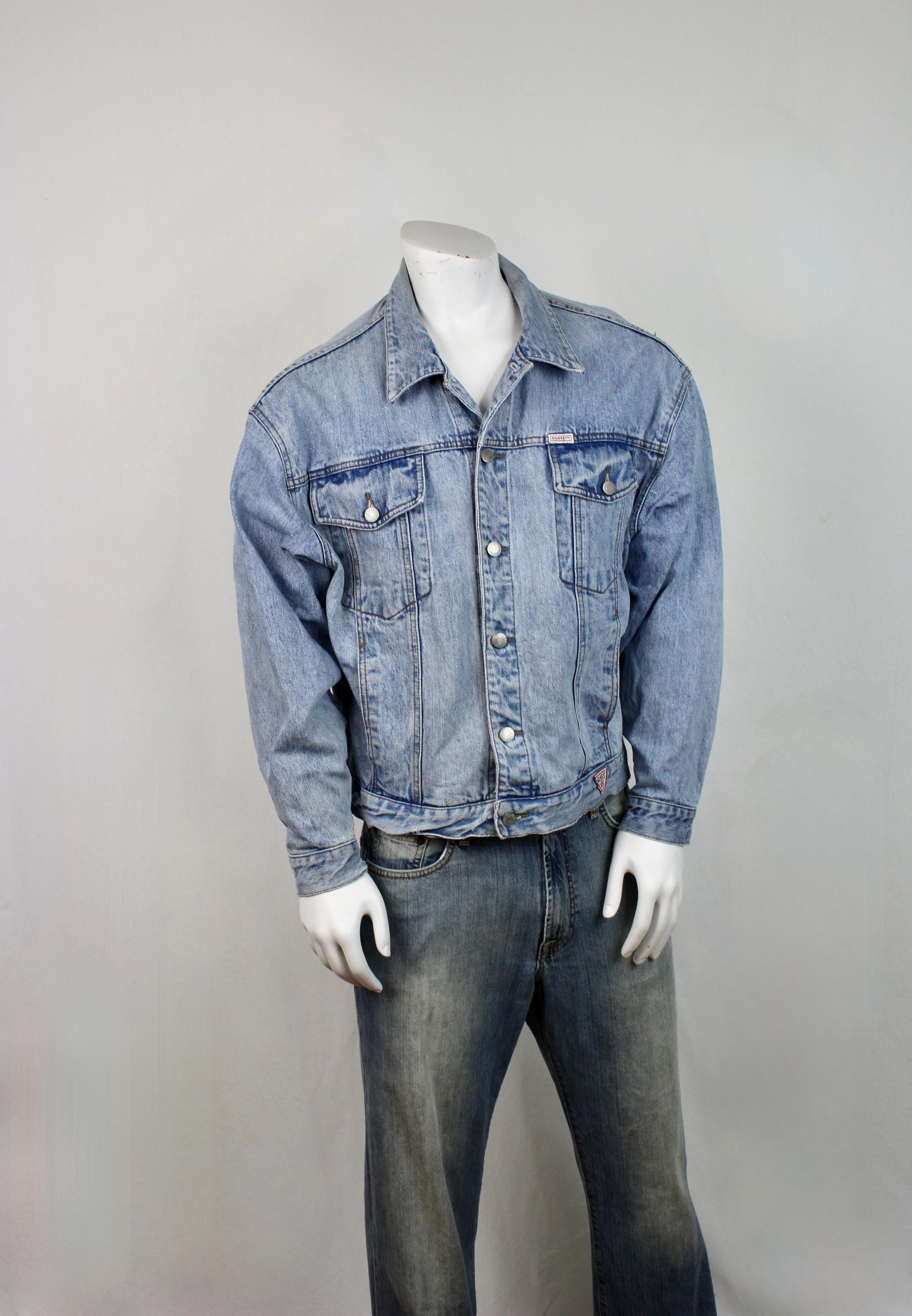 GUESS デニムジャケット M　ヴィンテージ GUESS デニムジャケット gジャン 「ヴィンテージ古着」80-90's