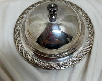 Vintage Silver-Plated Butter Dome