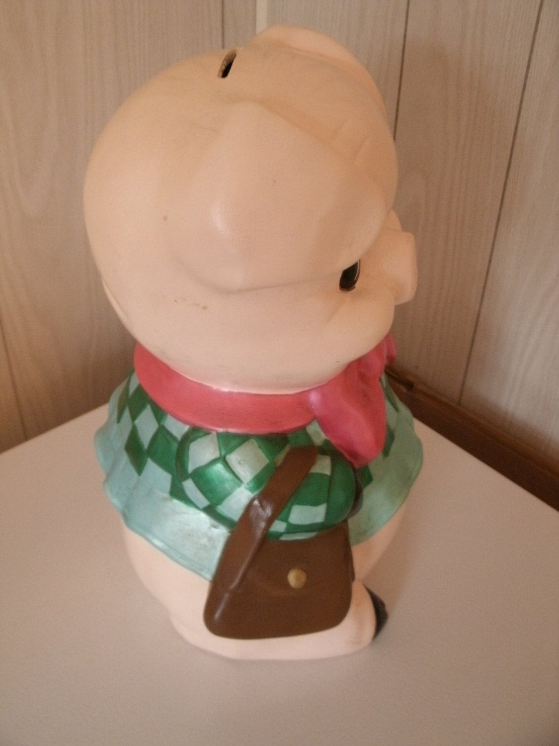 Large Vintage Ceramic Piggy Bank Etsy