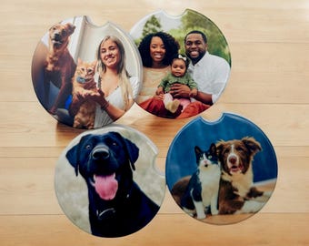 Sottobicchieri personalizzati per auto, foto personalizzate, portabicchieri in ceramica per veicoli, regalo per appassionati di auto