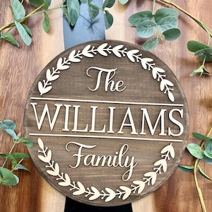 Custom Round Wooden Sign, Your Text Here - Personalized Laser Cut Sign, Party Decorations, Birthday, Wedding, Babyshower, Housewarming