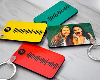 Personalized Spotify Keychain Music Scannable | Photo Keychain | Valentines Day Gifts | Annivesary Gift | Gift for Him | Gift for Her