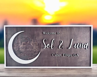 Custom Wood Sign | Personalized Family Name Sign | Last Name Sign | Wedding Gift | Home Wall Decor | Anniversary Gift | House Warming Gift