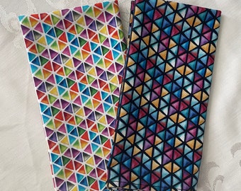 Geometric Jewel Tone  Cloth Napkin - Set of 2