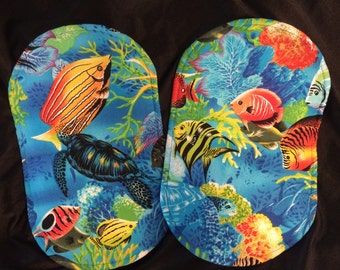 Tropical Fish - Pot Holder Mitts Set