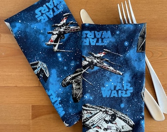 Star Wars Spaceships Cloth Napkins - Set of 2