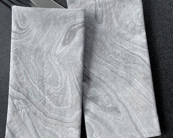 Silver Swirls Cloth Napkins - Set of 2 or Set of 4