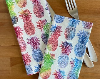 Pineapples Cloth Napkins - Sets of 2