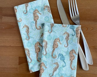 Seahorses Cloth Napkin - Set of 2