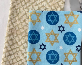 Star of David and matching Gold pattern  Cloth Napkin - Set of 2