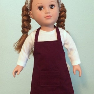 2-piece Chef Set: Texas A&M University Apron and Chef Hat 18 Doll American Girl or equivalent image 4