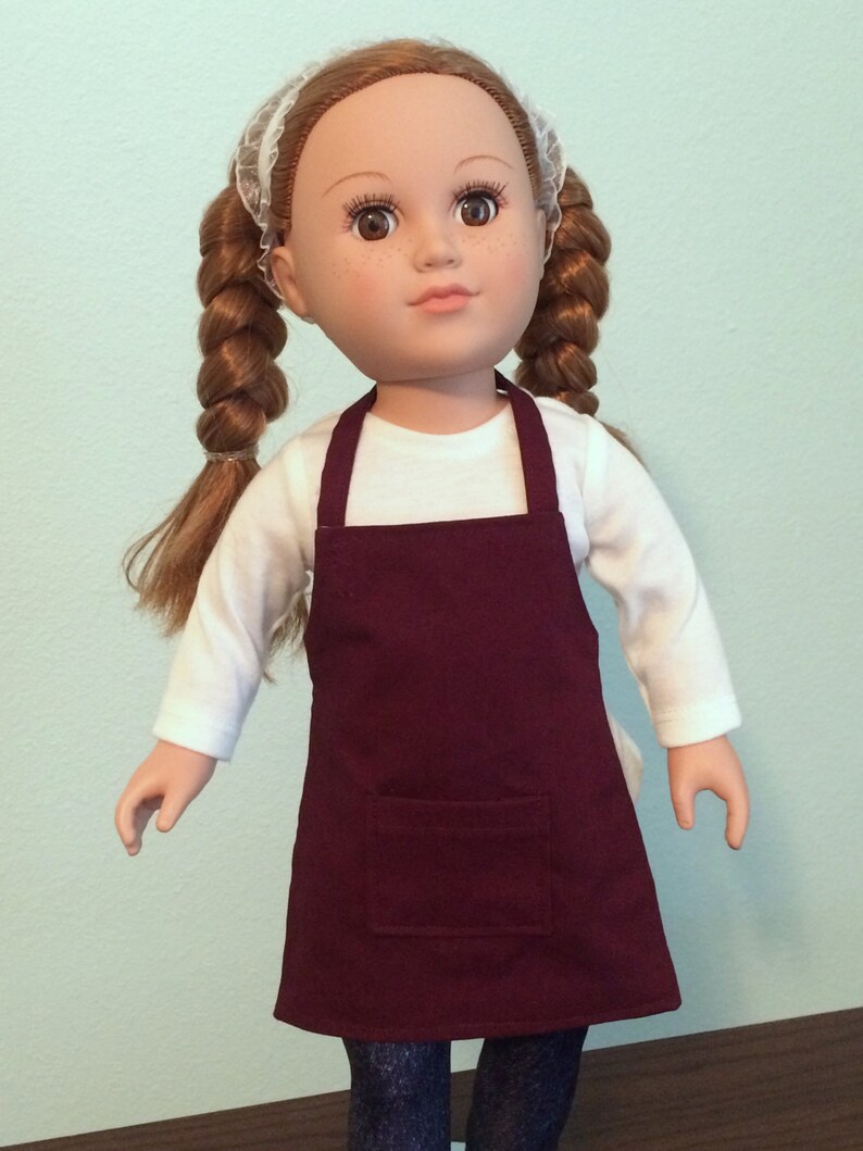 2-piece Chef Set: Texas A&M University Apron and Chef Hat 18 Doll American Girl or equivalent image 4