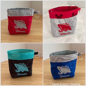 Disney- Custom Cruise Ship Mini-Bag, fully lined with Velcro closure