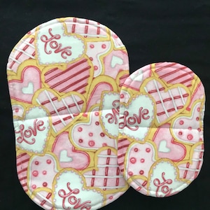 Valentine Love Cookies Pot Holder Mitt Set image 1