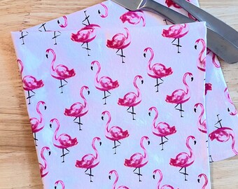 Pink Flamingos Cloth Napkins - Sets of 2