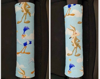 Cartoon Coyote or Roadrunner Luggage Handle Cover Wrap